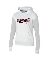 Women's Under Armour White Cincinnati Bearcats All Day Pullover Hoodie