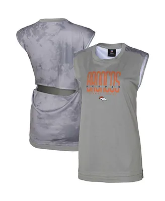 Women's Gray Denver Broncos No Sweat Tank Top