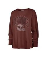 Women's '47 Brand Cardinal Distressed Arizona Cardinals Tom Cat Long Sleeve T-shirt