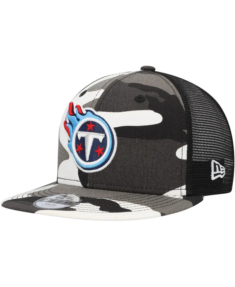 Youth Boys and Girls New Era Camo Tennessee Titans Trucker 9FIFTY Snapback Hat