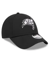 Youth Boys and Girls New Era Black Tampa Bay Buccaneers Main B-Dub 9FORTY Adjustable Hat