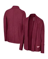 Women's Colosseum Maroon Virginia Tech Hokies Morningside Cardigan Sweater