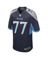 Men's Nike Peter Skoronski Navy Tennessee Titans 2023 Nfl Draft First Round Pick Game Jersey