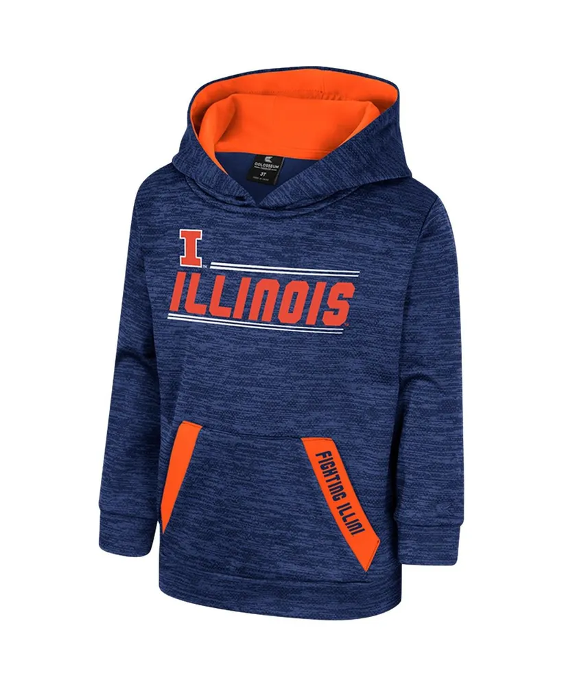 Toddler Boys and Girls Colosseum Navy Illinois Fighting Illini Live Hardcore Pullover Hoodie