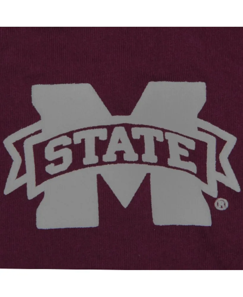 Women's Maroon Mississippi State Bulldogs Spirit Jersey Oversized T-shirt