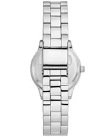 Folio Women's Quartz Three Hand Silver-Tone Alloy Watch 30mm, Gift Set