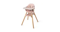 Slickblue Kids 6 1 Convertible Highchair with Safety Harness and Removable Tray