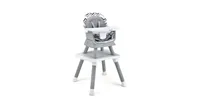 Slickblue Kids 6-in-1 Convertible Baby High Chair with Adjustable Removable Tray