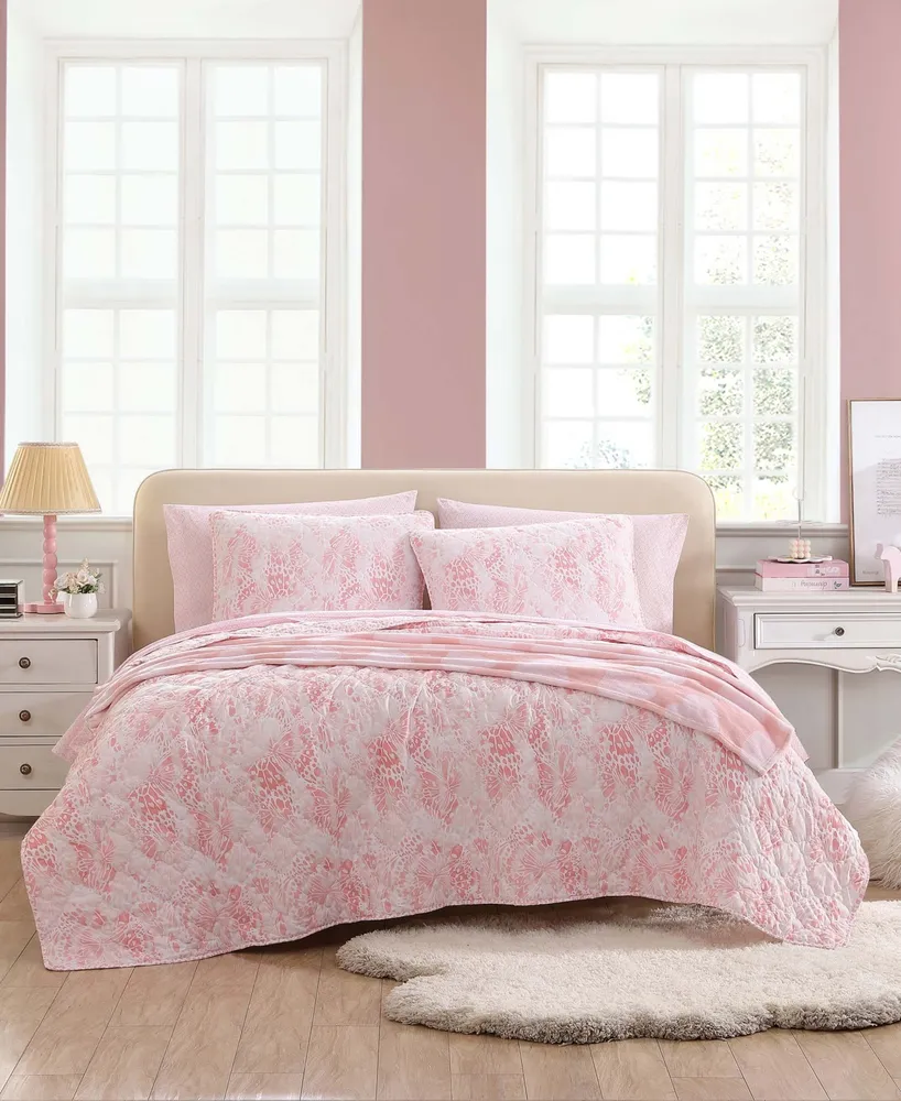 Betsey Johnson Butterfly Ombre Piece Quilt Set