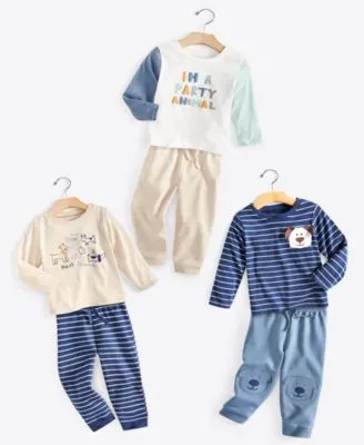 First Impressions Baby Boys Party Animals Mix Match Collection Created For Macys