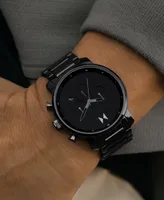 Mvmt Men's Chrono Ceramic Black Bracelet Watch, 45mm
