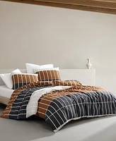 Marimekko Tiiliskivi Raita Cotton 3 Piece Duvet Cover Set