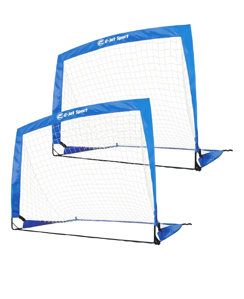 E-jet Sport Backyard Soccer Goal, Pop-Up Soccer Goals, Set of 2