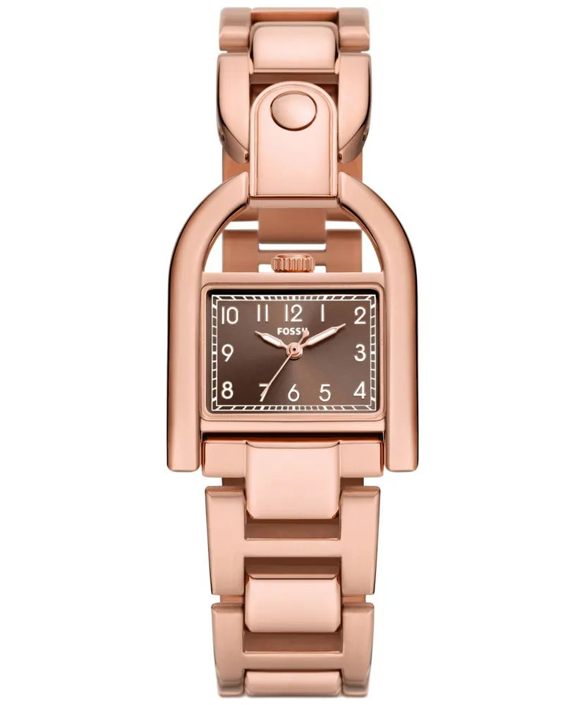 Fossil Women's Harwell Three-Hand Rose Gold-Tone Stainless Steel Watch 28mm