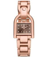 Fossil Women's Harwell Three-Hand Rose Gold-Tone Stainless Steel Watch 28mm