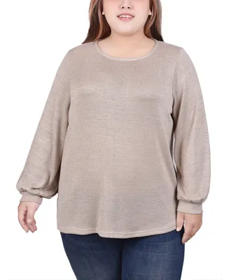 Ny Collection Plus Long Sleeve Tunic Top