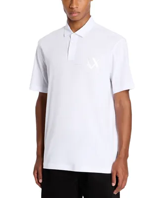 A|X Armani Exchange Men's Regular-Fit Cotton Jersey Classic Polo Shirt