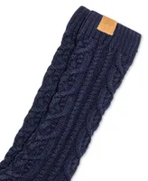 Polo Ralph Lauren Men's Chunky Cable-Knit Suede-Bottom Socks