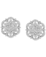 Diamond Mandala Cluster Pendant Stud Earrings (1 ct. t.w.) in 10k Gold