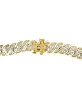 Diamond S Curve Link Bracelet (4 ct. t.w.) in 10k Gold