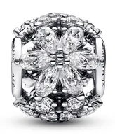 Pandora Cubic Zirconia Sparkling Herbarium Cluster Round Charm