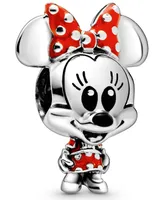 Pandora Sterling Silver Disney Minnie Mouse Dotted Dress Bow Charm