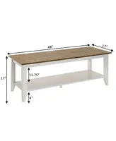 Convenience Concepts 48" Medium-Density Fiberboard American Heritage Coffee Table