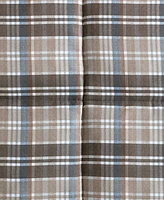 Closeout! Eddie Bauer Rugged Plaid Micro Suede Reversible 3 Piece Duvet Cover Set