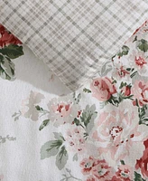 Laura Ashley Ashfield Flannel -Piece Comforter Set