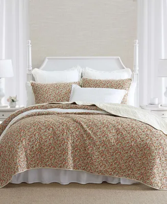 Laura Ashley Loves ton Cotton Reversible -Piece Quilt Set