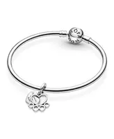 Pandora Sterling Silver Hearts Paw Print Dangle Charm