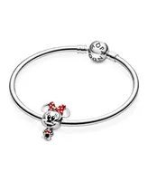 Pandora Sterling Silver Disney Minnie Mouse Dotted Dress Bow Charm