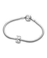 Pandora Cubic Zirconia Clear Sparkling Row Clip Charm