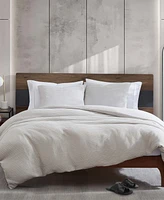 Kenneth Cole New York Solid Waffle 3 Piece Comforter Set