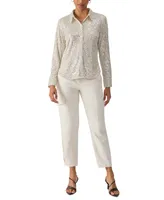 Sanctuary Women's Radiant Long-Sleeve Sequin Shirt