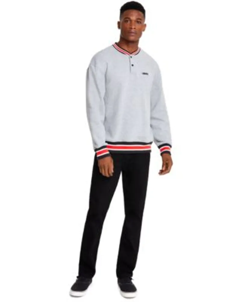 Levis Mens Snap Front Henley Sweatshirt 511 Flex Slim Fit Jeans