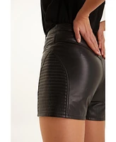 Furniq Uk Women's Leather Fashion Short