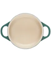 Le Creuset Stoneware Noel Mini Cocotte with Gold Star Knob, 24 oz.