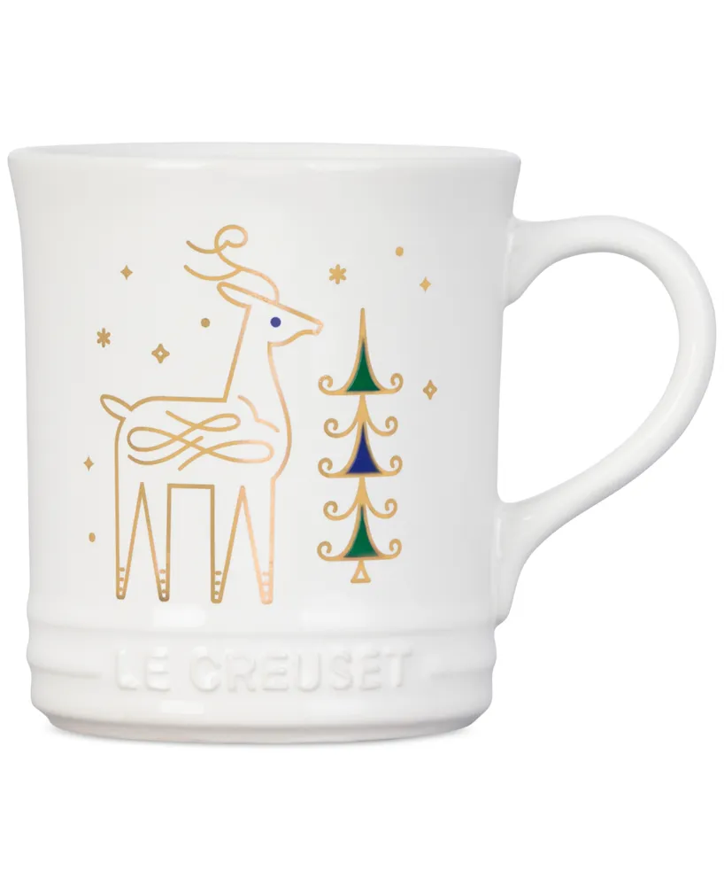 Le Creuset Noel Collection 14-Oz. Stoneware Reindeer Coffee Mug