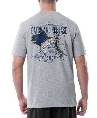 Guy Harvey Men's Threadcycled Catch And Release Offshore Logo Graphic T-Shirt
