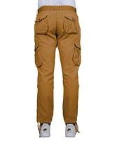 Blu Rock Men's Cotton Cargo Belted Utility Pants Set