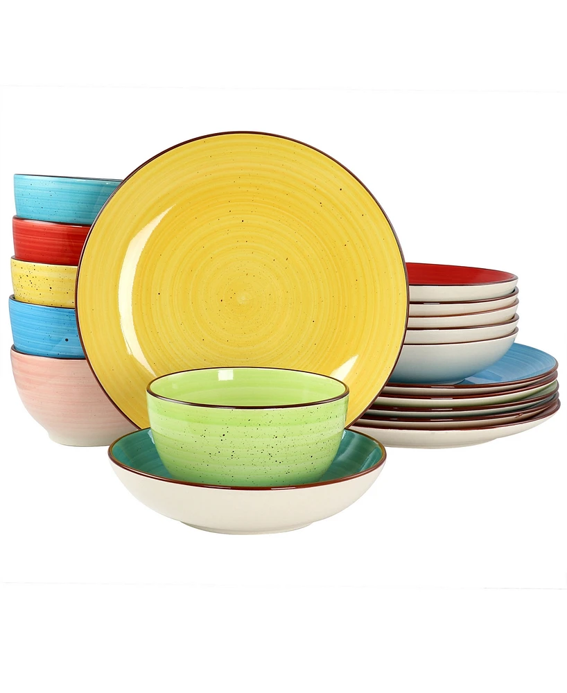 Elama Sebastian 18 Pc. Dinnerware Set, Service for 6