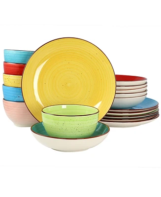 Elama Sebastian 18 Pc. Dinnerware Set, Service for 6