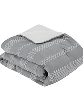 Madison Park Drew Clipped Jacquard 5-Pc. Comforter Set