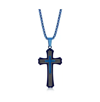 Stainless Steel 3D Cross Necklace