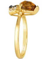 Le Vian Chocolatier Cinnamon Citrine (7/8 ct. t.w.) & Diamond (1/8 ct. t.w.) Bee Ring in 14k Gold