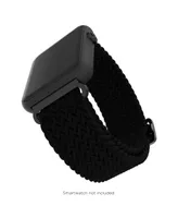 iTouch Unisex Air 4 Black Braided Loop Silicone Strap