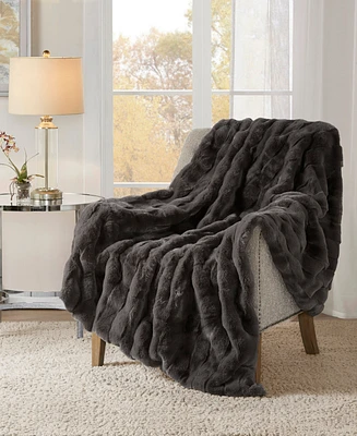 Madison Park Vivienne Faux Fur Throw, 50" x 60"