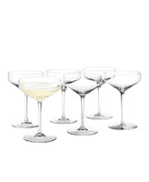Holmegaard Perfection 12.9 oz Coupe Glasses, Set of 6