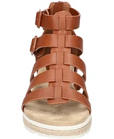 Easy Street Women's Simone Zip Wedge Sandals